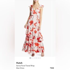 Hutch Senna Floral Tiered Wrap Maxi Dress